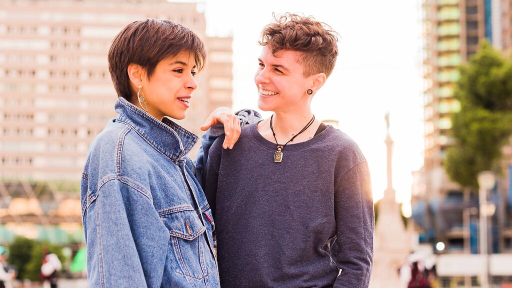 Stylish LGBTQ Couple in the City